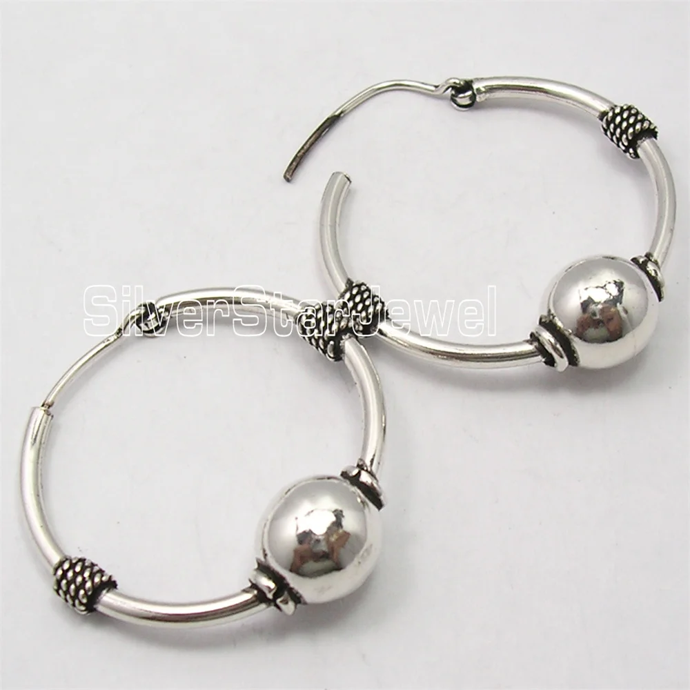 

Metal Dangle Earrings 1.4" For Women Ethnic Jewelry