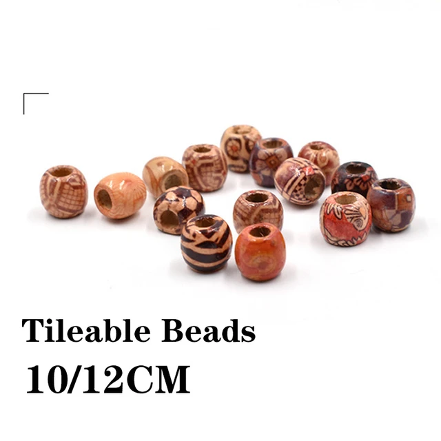 Natural Wooden Beads Crafts Wedding DIY Wooden Beads Making Bags