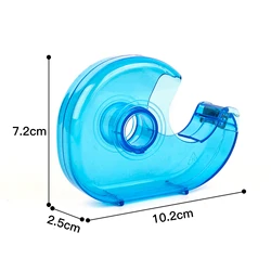 Handheld Transparent Tape Dispenser (Blue)