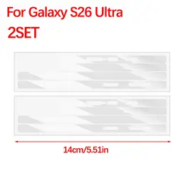 Premium Dust - Proof Hydrogel Film Protective Cover with Border Protectors - Multi - Set Option - 6Set (24Pcs) (For S26 Ultra)