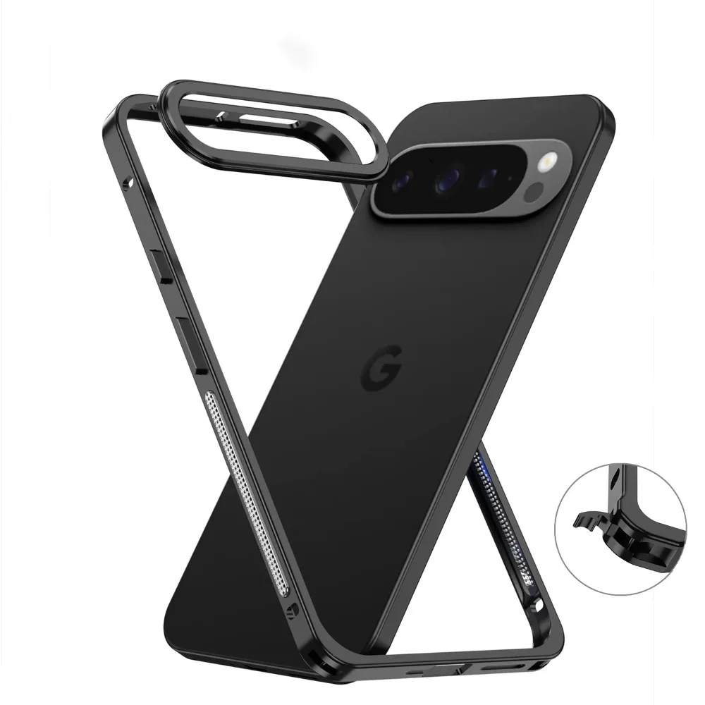 Premium Aviation Aluminum Alloy Frame Case - Metal Heat Dissipation, Durable Anti-Fall Cover