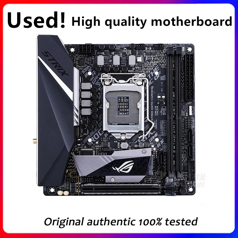 H370A Per Rog Strix H370-I Gaming Desktop Usato Originale Intel H370 Scheda Madre Ddr4 Da 32Gb Lga 1151 I7/I5/I3 Usb3.0 Sata3