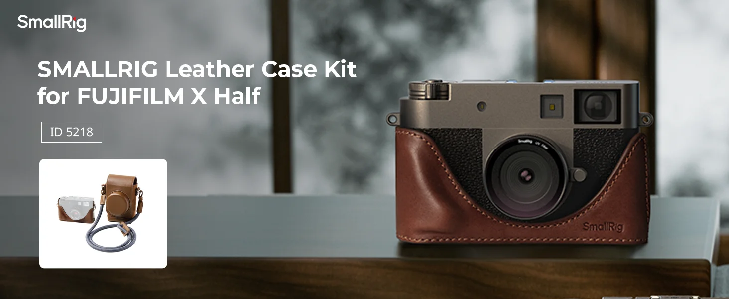X half Leather Case Kit for FUJIFILM X half with Full-Cover Carrying Bag, Half