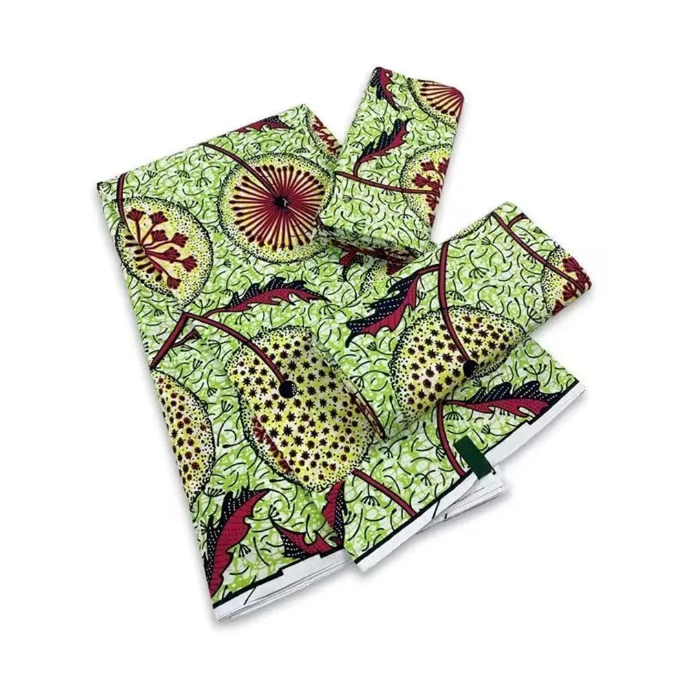 

Original Super Fabric Ankara Fabric 100% Cotton African Wax Fabric Block Prints Batik Dutch Fabric 6yards For Sewing VL-1244