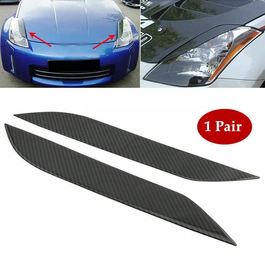 

2 шт., карбоновые накладки для передних фар Nissan 350Z 2003-2009