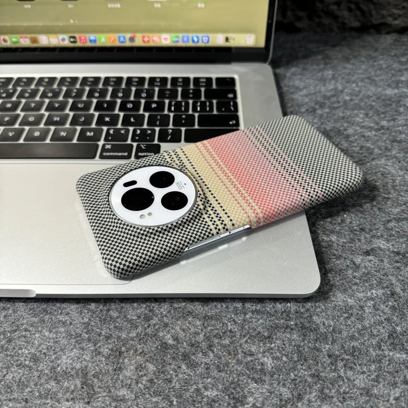 Ultra Thin Matte Carbon Fibre Stripe Sunset Series Shockproof Phone Case