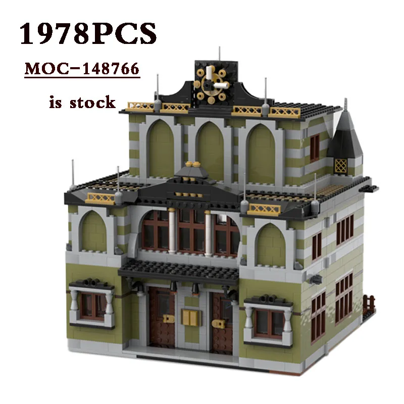 

2023 New MOC-148766 Green Station-10273 Alternative Design DIY Model 1978 Pieces Building Brick Building Toy Kids Birthday Gifts