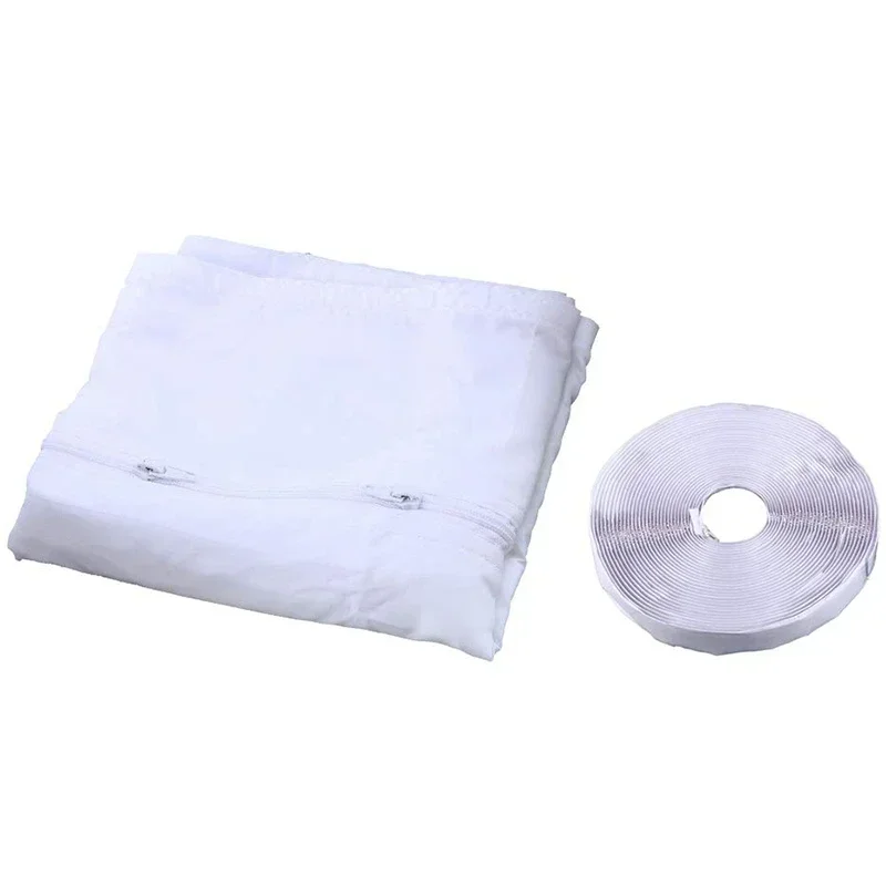 AirLock Window Seal Portable Air Conditioner Flexible Cloth Sealing Plate Window Seal Zip and Adhesive Fast window seal
