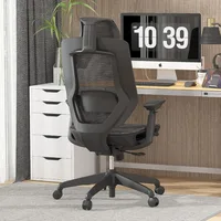 FLEXISPOT Upgraded OC6 500LBS Big and Tall Office Chair Heavy Duty,4D Armrest Mesh Ergonomic Home Office Chair with High Back 1