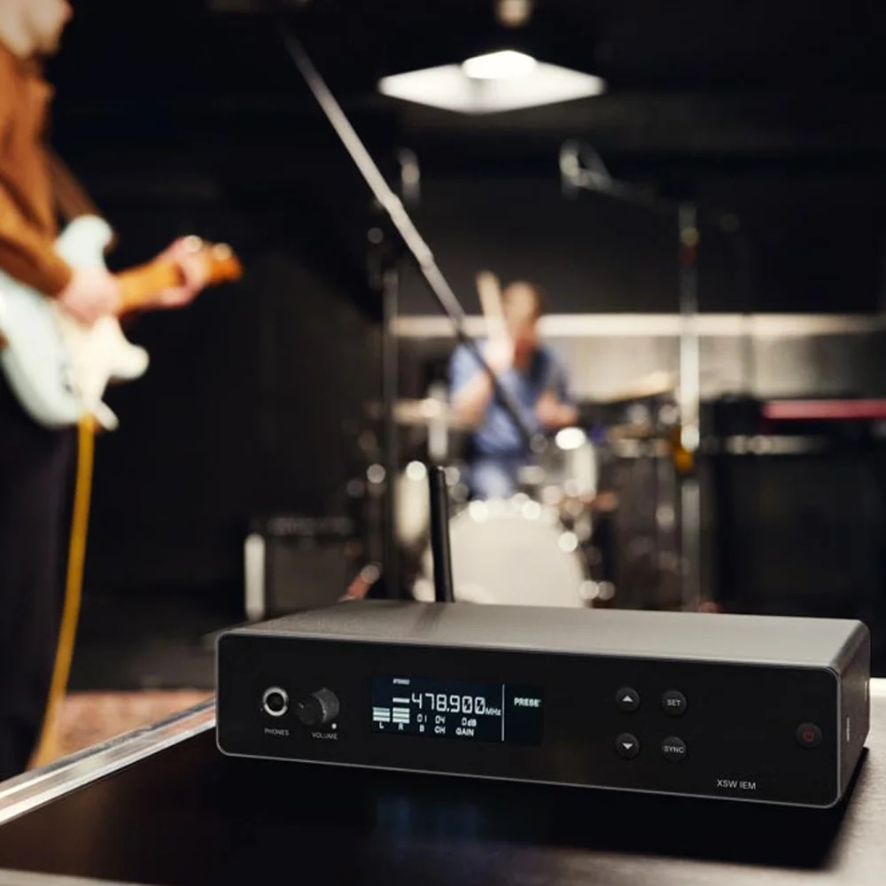 XSW IEM Wireless In ear Monitoring System A Band Infrared frequency matching for Live Stage, Rehearsal, House of Worship