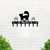 1pc Delightful Iron Art Metal Paw Pet Cat Hanger 7 Hooks Coat Key Lead Leash Wall Rack Holder Organizer Towel Rack Storage Rack 1