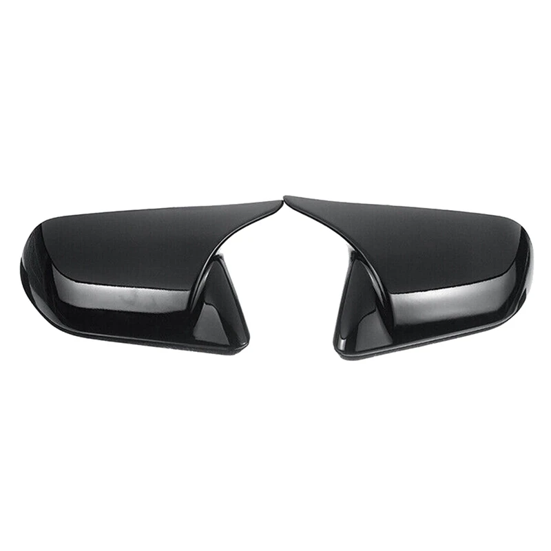 

Глянцевая черная крышка для зеркала заднего вида в стиле рога, запасные части для Ford Mustang 2015-2022