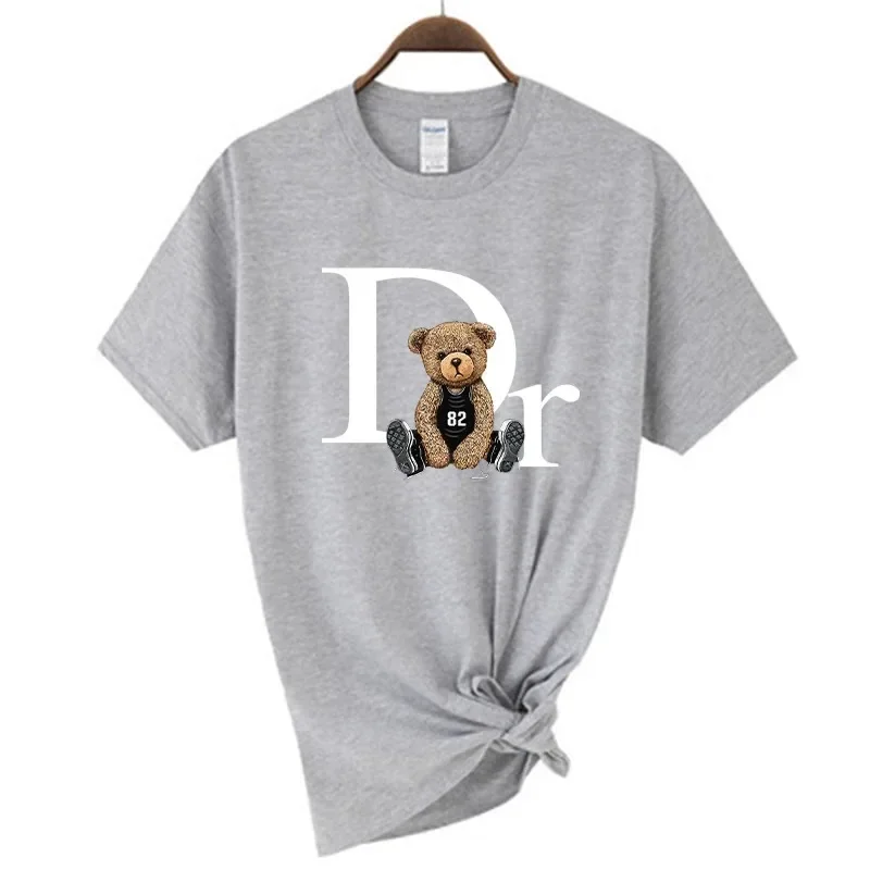 Cotton T-shirt Men Women Summer Graphic