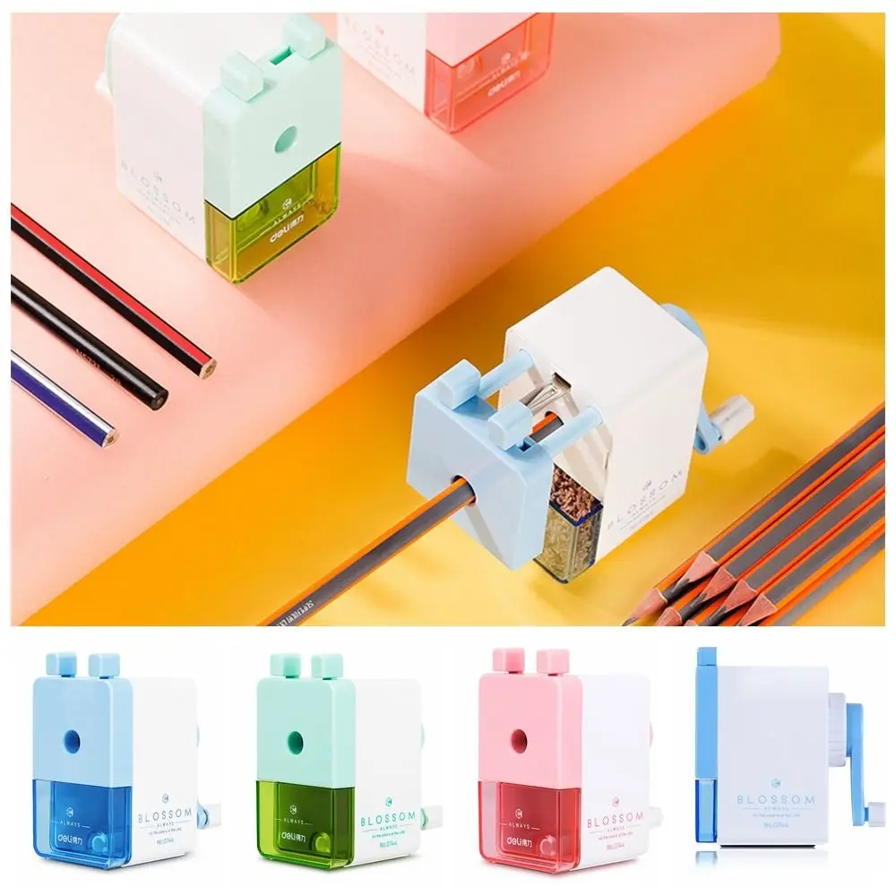 Mechanical Automatic Pencil Sharpener Easy To Clean Safety Hand Operated Plastic Cute Children Gifts transparent automatic pencil lovely kawaii plastic mechanical pencil children s gift material supplies