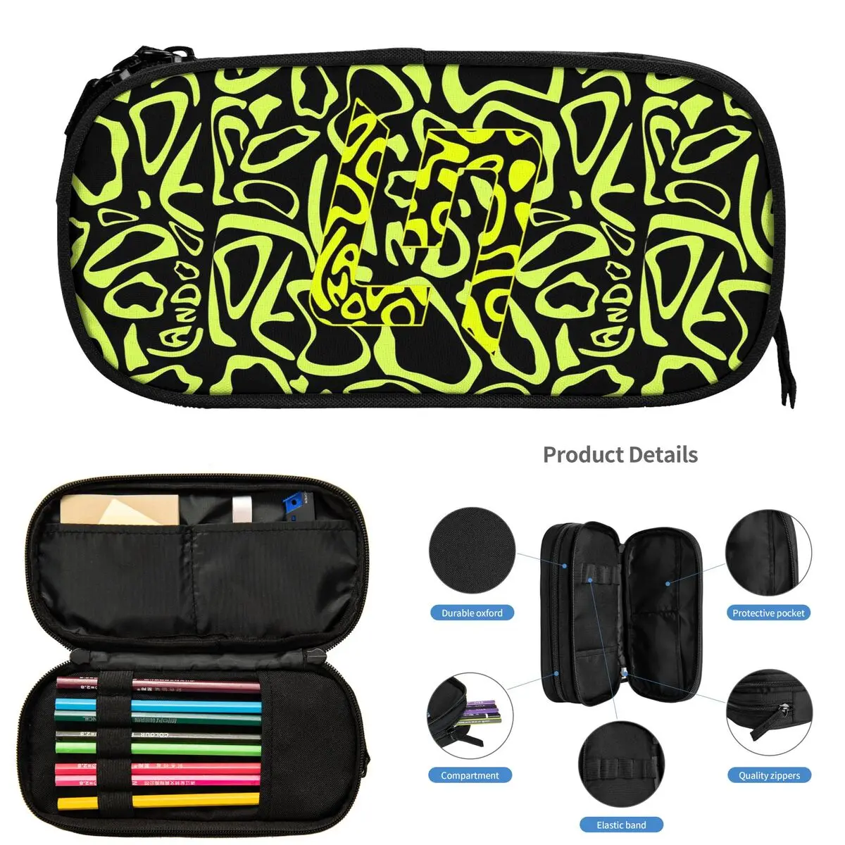 영국 레이싱 드라이버 Lando Norris 4 - 학생용 F1 필통, 학교 펜 박스, 대용량 필통