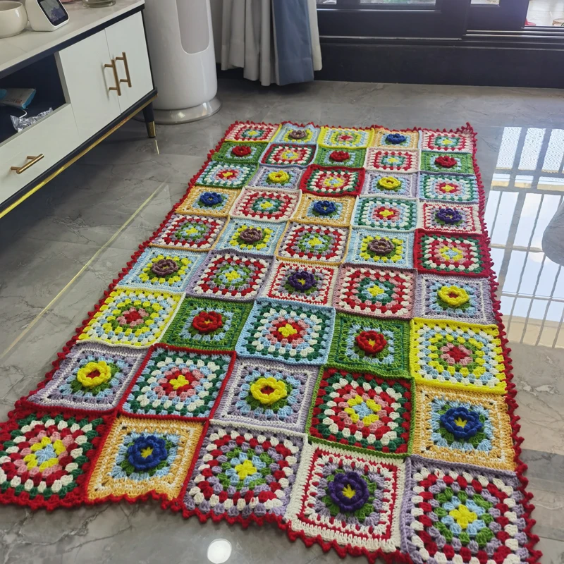 Modèle Déco - Tapis Granny  Tapis, Tapis au crochet, Modelisme