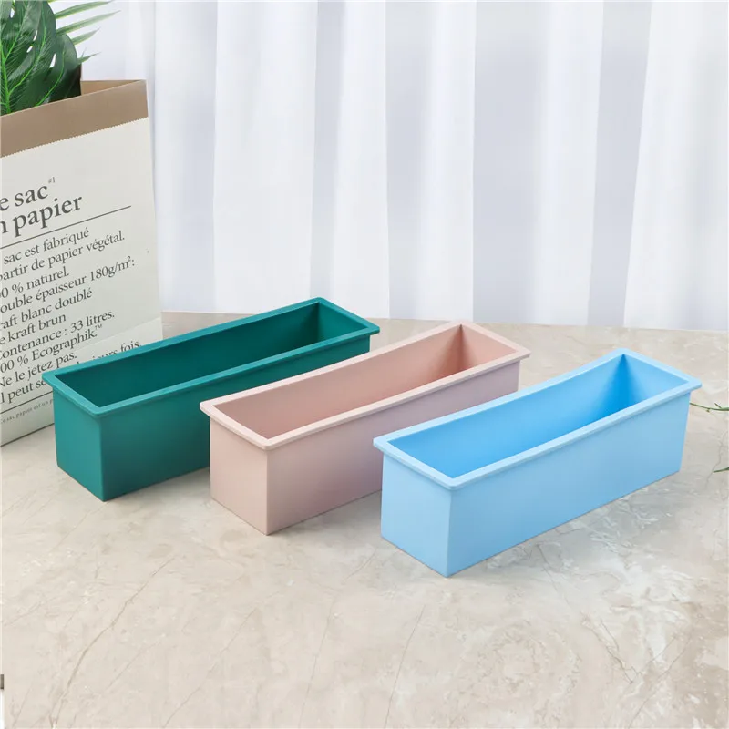 Soap Mold Rectangle Silicone Flexible Liner DIY Cake Toast Loaf Baking Supplies Handcraft Soap Making Mould silicone mold,soap molds