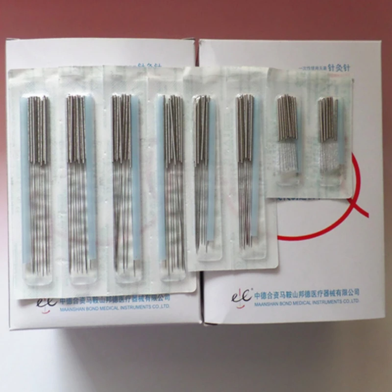 Disposable Acupuncture Needle 1000Pcs Acupressure Point tech EACU Body Beauty filiform needle with tube