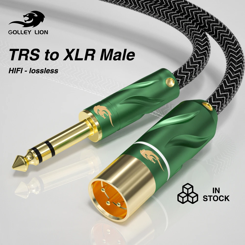 Resistente Gobernador Vagabundo Cable de Audio TRS HIFI de 6,35mm a XLR macho para tarjeta de sonido,  Monitor, altavoz, amplificador de potencia de 6,5mm, Audio estéreo de 1M,  2M, 3M, 5M, 8M| | - AliExpress