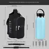 Magnetic Water Bottle Holder Gym Water Bottle Carrier Bag W/ Phone Pocket Handle Shoulder Strap 5 Built-in Magnets Water Bottle 6