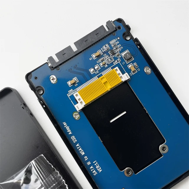 MUSISALY Placa Adaptadora Gabinete Msata Adaptador Msata Para 3.0 Adaptador  Ssd Suporte De Colocação De Hdd Gabinete Do Adaptador Msata Caixa De Ssd  Cartão De Expansão Computador Metal