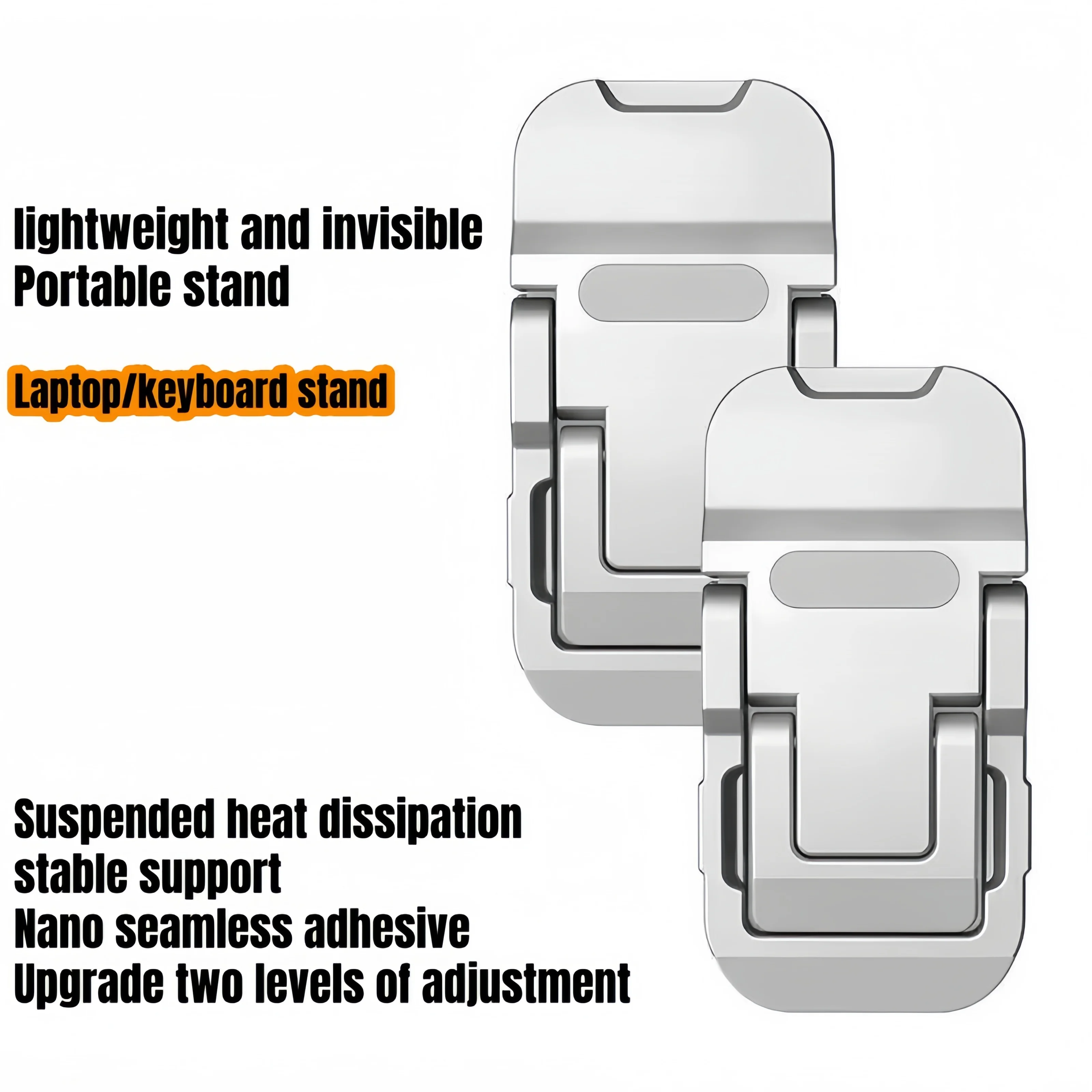 2PCS2 노트북 합금 브래킷 세트, 키보드 리프터 및 리프팅 장치, 노트북 키보드 지지 브래킷, 서스펜션 브래킷 방열판