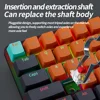 MUCAI MKA610 USB Mini Mechanical Gaming Wired Keyboard Red Switch 61 Key Gamer for Computer PC Laptop Detachable Cable 2