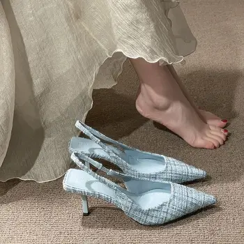 Women's High Heel Outdoor Closed Toe Sandals Women's Daily Shoes Low Price Summer Sale Wholesale Luxury 2025 on PVC Women's Shoes 1