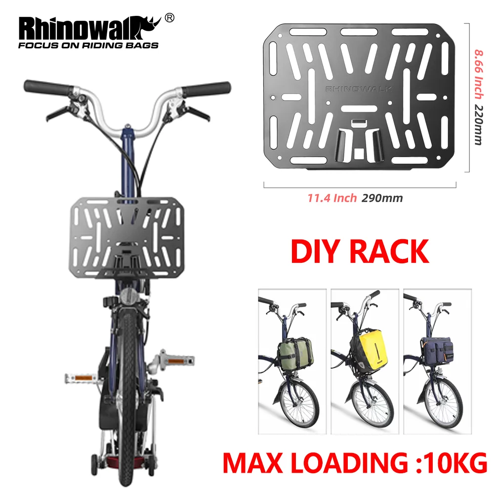 Rhinowalk Bike Front Rack DIY Carrier Block Support Bags Box