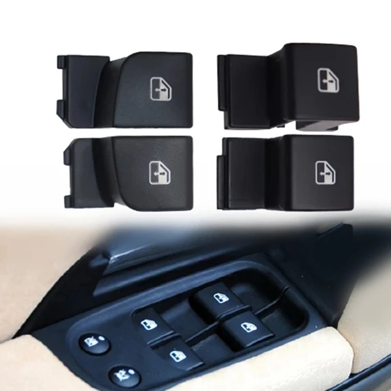 

4Pcs Car Power Main Window Master Switch Button For Maserati Quattroporte 4.2/4.7 Granturismo MC Stradale 293425