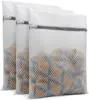 3Pcs Durable Honeycomb Mesh Laundry  Reusable Washing MachinesBags clothes lingerie bra for Delicates 12 x 16 Inches (3 Medium) 1