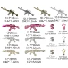 44PCS Gun Nail Charms Nail Art Rhinestone Alloy Gun Dollar Sign Star Nail Luxury Decoration for Acrylic Nails Accessories 2