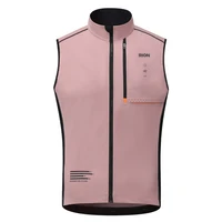 RION Cycling Vest Men Women Waterproof MTB Road Bike Windproof Pro Bicycle Clothes Two Way Zippers Outdoor Sports Vests 10℃-25℃ 2
