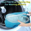 Plush Shoe Washing Machine Bag Reusable Durable Fluffy Fibers Deep Cleaning Shoes Bag for Washing Machine 2