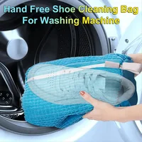 Plush Shoe Washing Machine Bag Reusable Durable Fluffy Fibers Deep Cleaning Shoes Bag for Washing Machine 2
