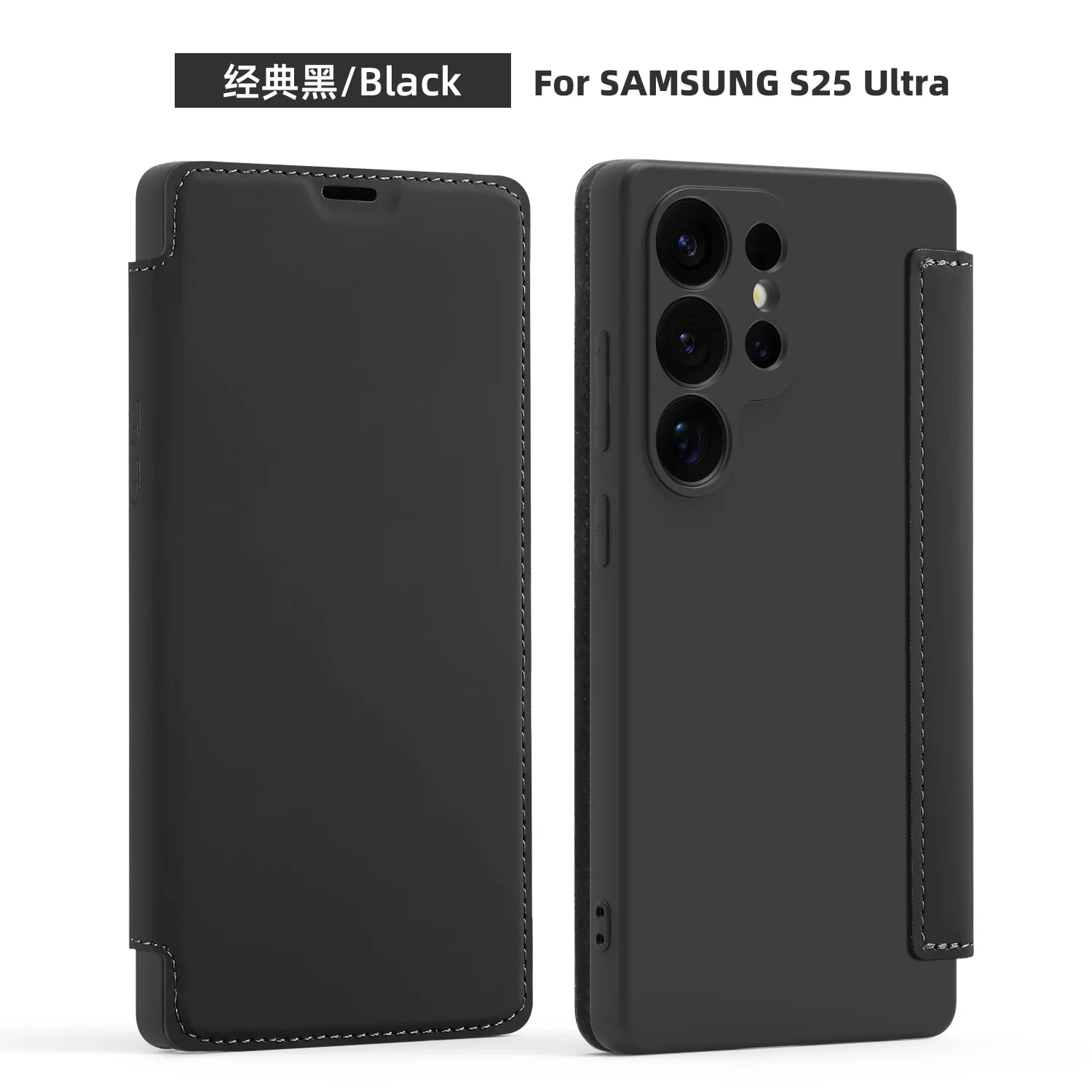 Leather Wallet Phone Case with Shockproof Matte Card Holder and Flip Liquid Silicone Cover