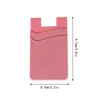 Adhesive Sticker Phone Back Cover ID Card Wallet Pocket Double-layer Silicone Mobile Phone Back Pocket Card Holder Case Pouch 6