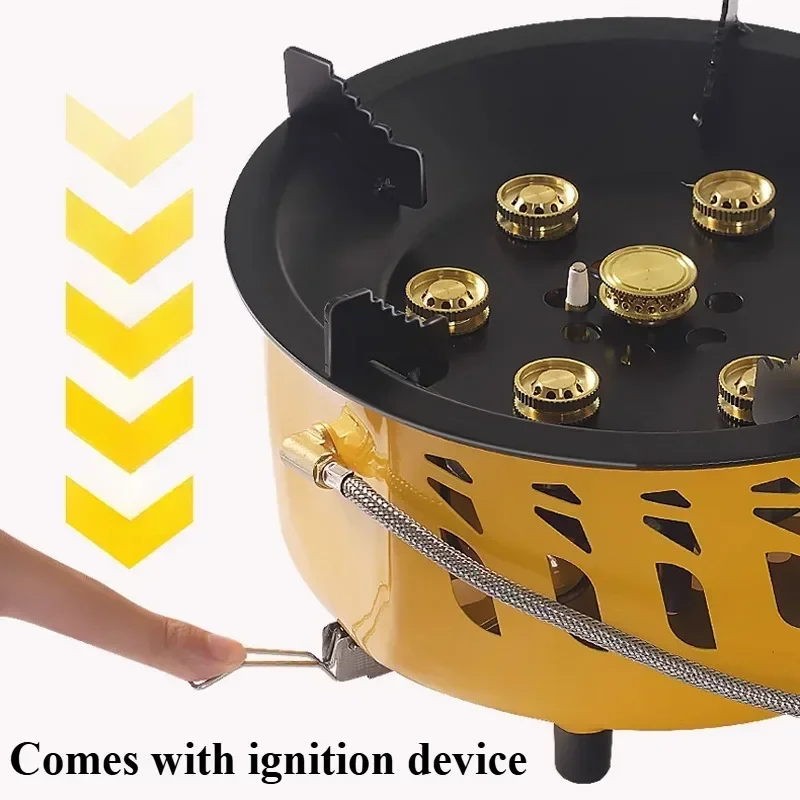 موقد تخييم محمول للسائحين ، موقد غاز ، قوة نار قوي...