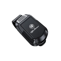 Car Logo Metal Mirror Glasses Clip (K- Black)