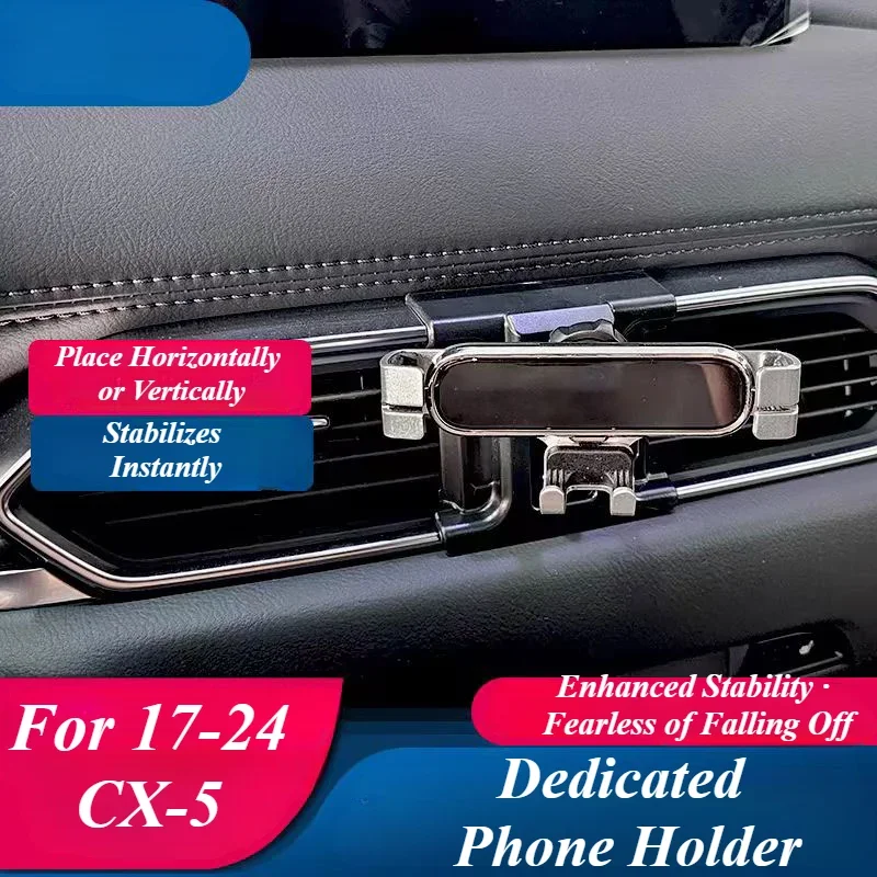 For-Mazda CX-5 Car Mobile Phone Holder Air Outlet Gravity Car Mount Auto Styling Bracket GPS Stand Support Accessories
