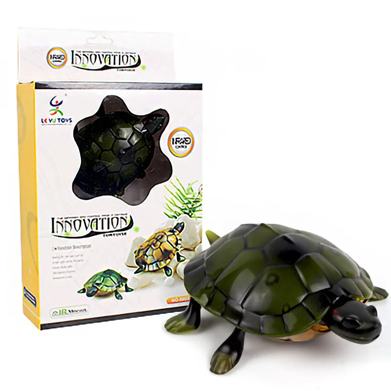 RC animal toys remote control simulation small tortoise crawl plaything electric sports infrared realistic walking glow gift boy 2