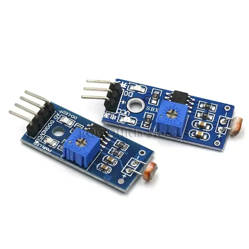 3pin 4pin 감광성 밝기 저항 센서 모듈 광도 감지 Arduino 용 감광성 저항 모듈