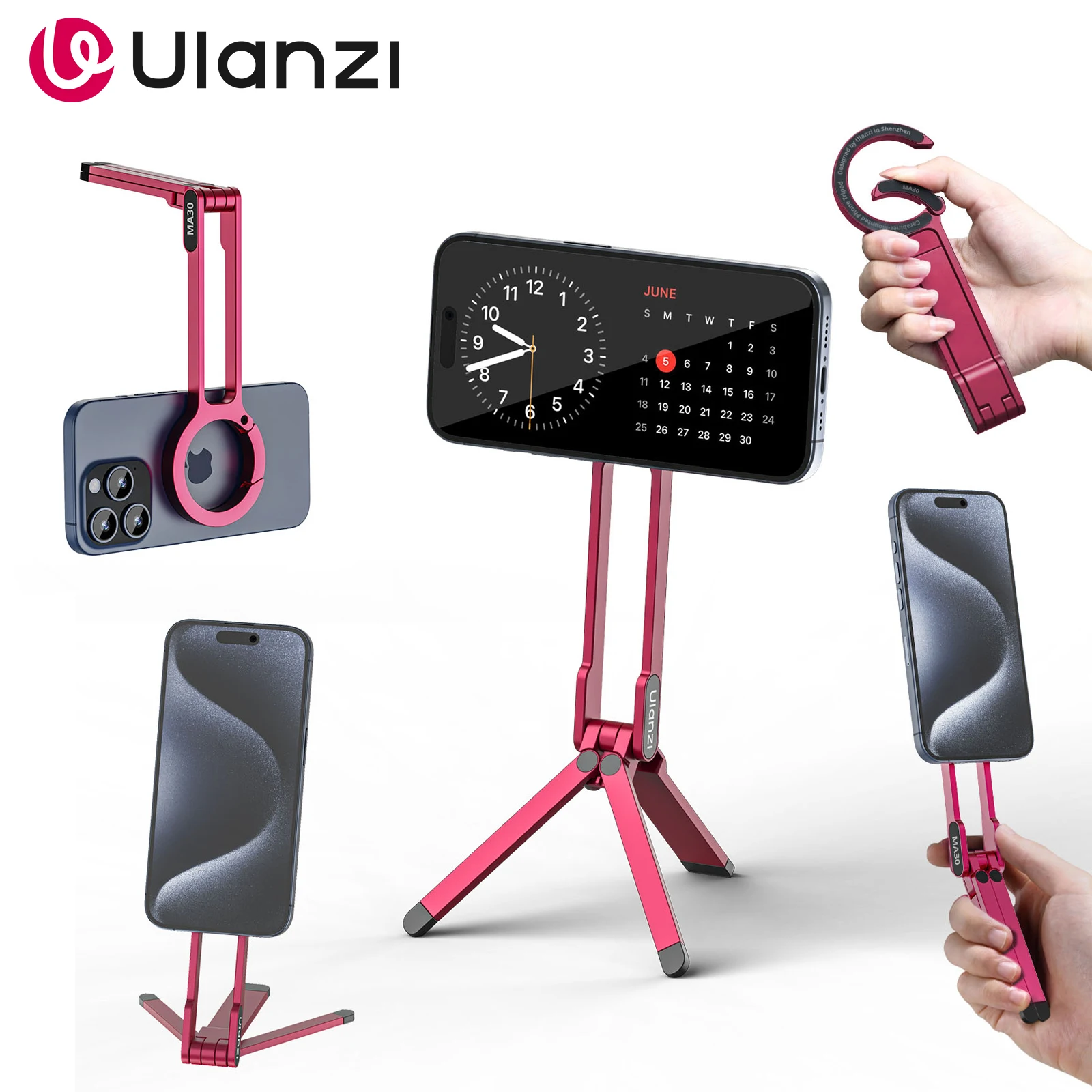 Ulanzi MA30 Dual Sided Magnetic Tripod With Buckle Smartphone