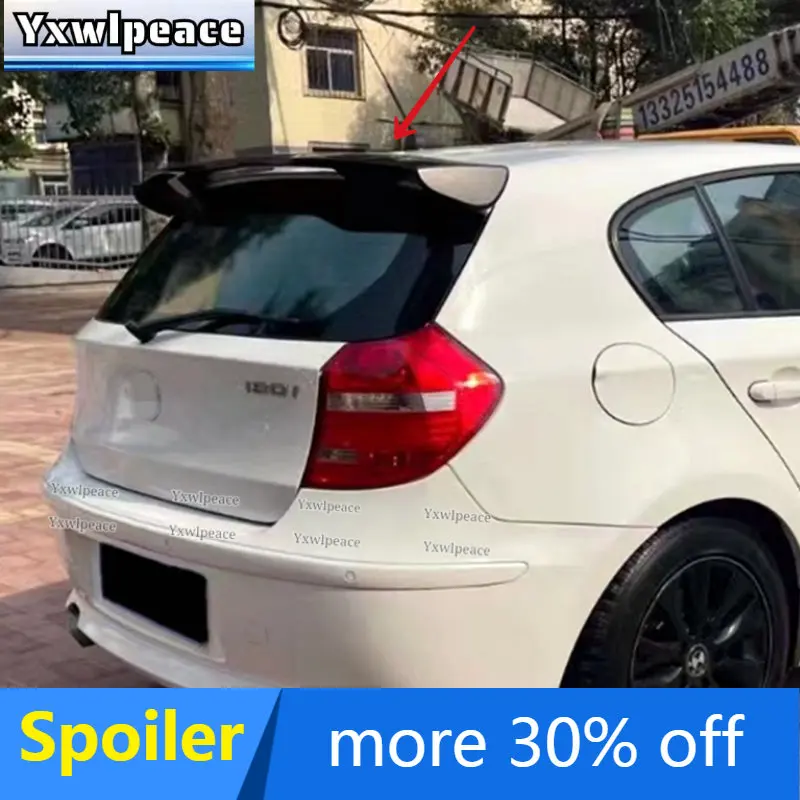 Roof Spoiler for BMW 1 Series E81 E82 E87 E88 20042011 ABS Carbon Look