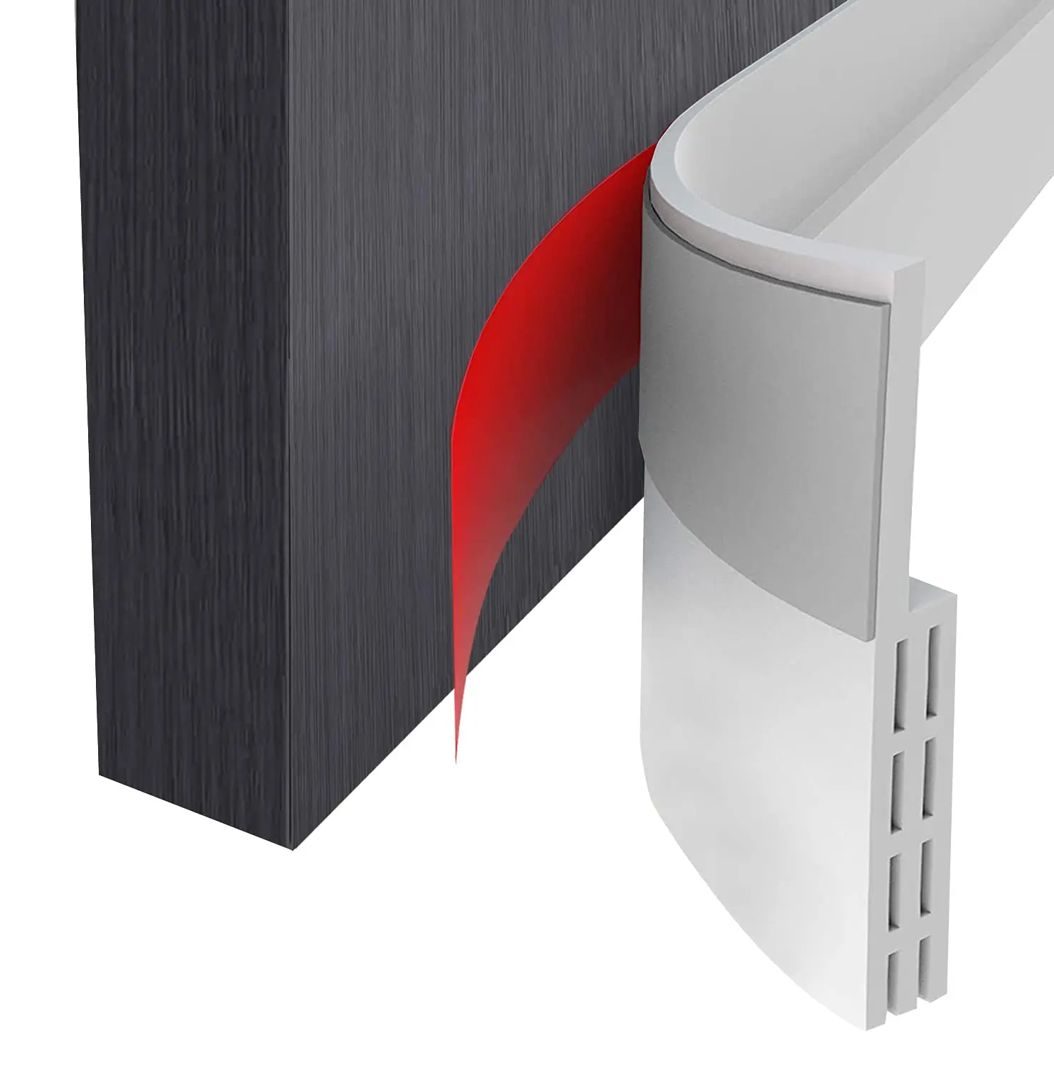 

Door Seal Strip Soundproof Door Bottom Weather Strip Niose Dust Blocker Self Adhesive Tape Draught Stopper Under Door Gap Filler