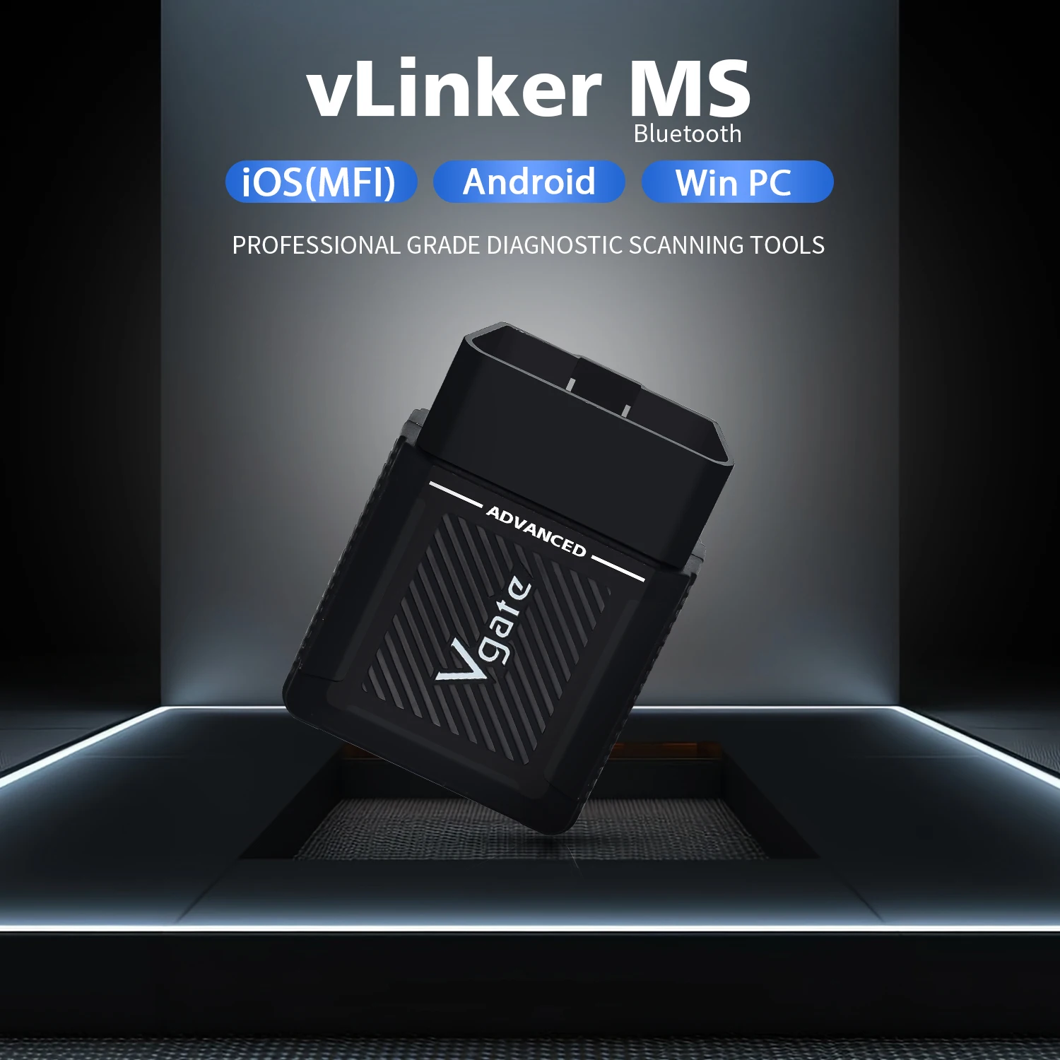 Vgate vLinker MS Upgrade ELM327 Bluetooth Support iOS/PC/Android Car Scanner OBD Auto Diagnostic Tool OBD 2 Scan PK ELM 327 V1 5 3