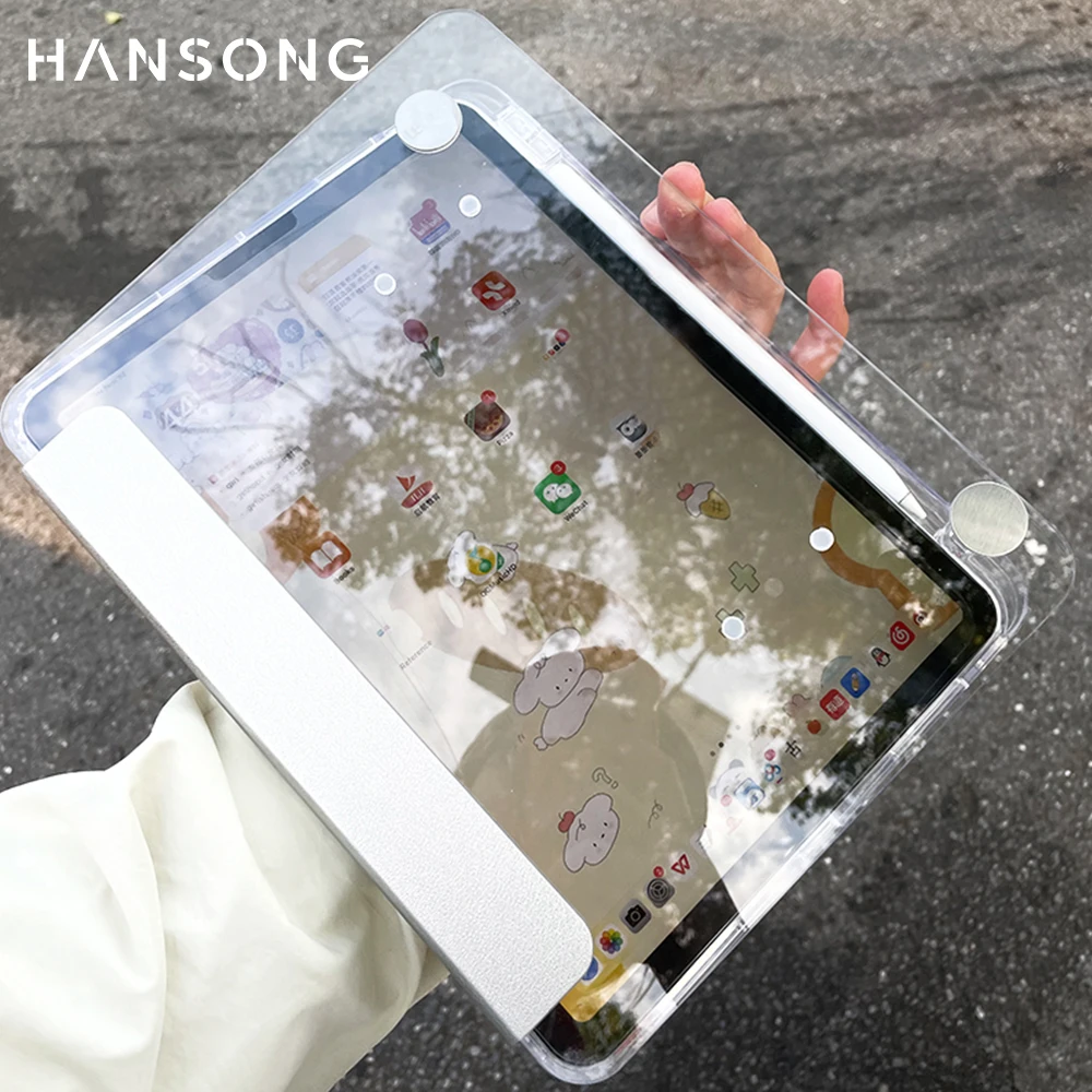 Capa Transparente para Ipad Estojo para Ipad 10.2 9th 10th Pro 12.9 Pro 11 2nd 3rd 4th Air 105 97 Mini 6