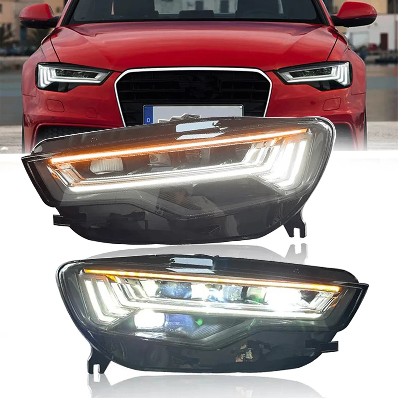 

Car Lights for A6 2012-2018 A6L C7 LED Auto Headlight Assembly Upgrade Newest C8 Design Matrix Dynamic Lamp Tool Accessories