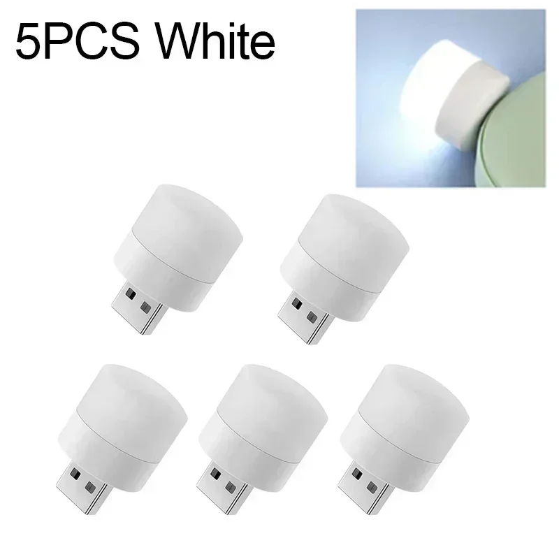 5PCS White