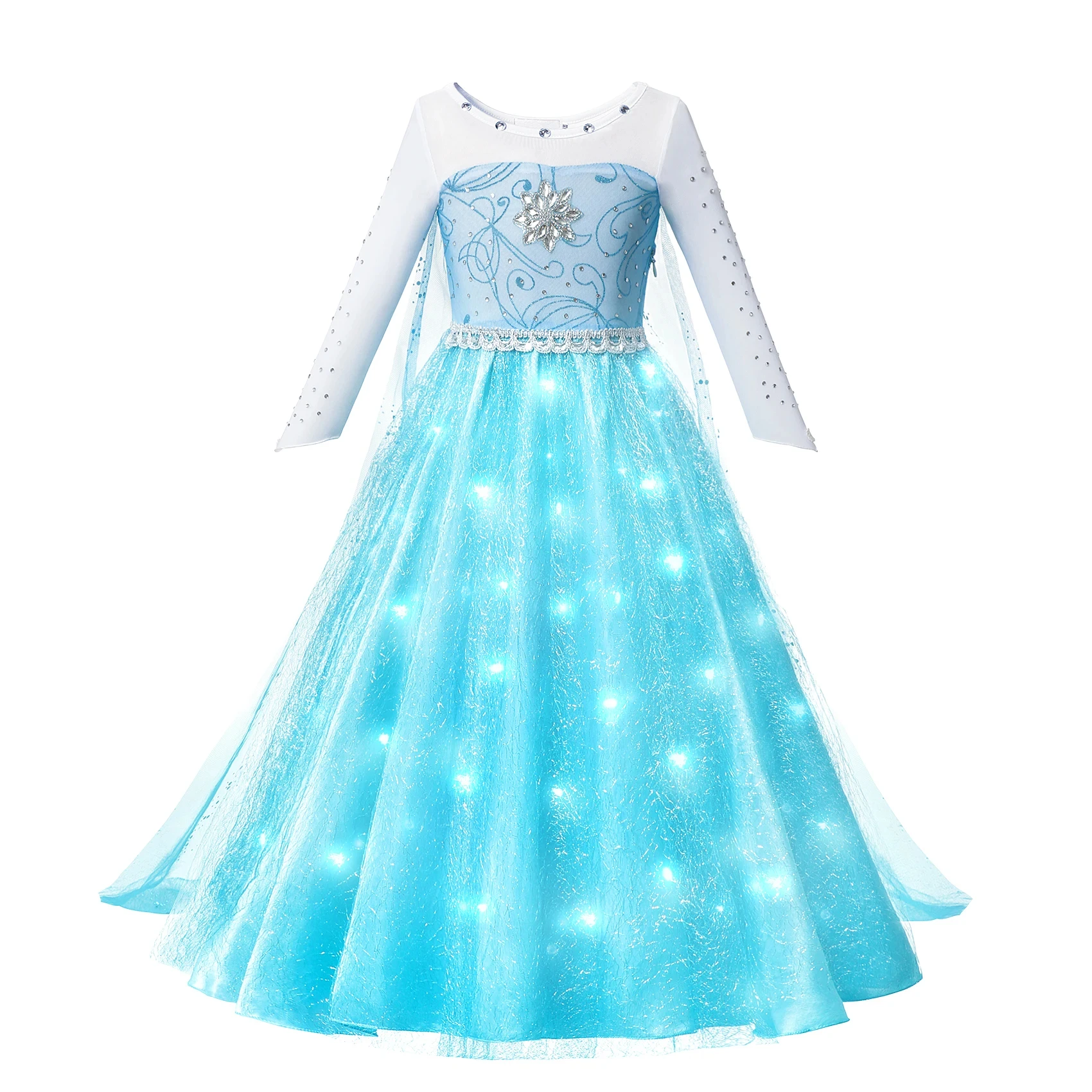 thumbnail image 5 of Vestido de princesa con luz LED para niña, ropa de fiesta de piruleta, disfraz de Cosplay de Prium, vestido de Año Nuevo de 2 a 10 años, 2023, 5 of 5